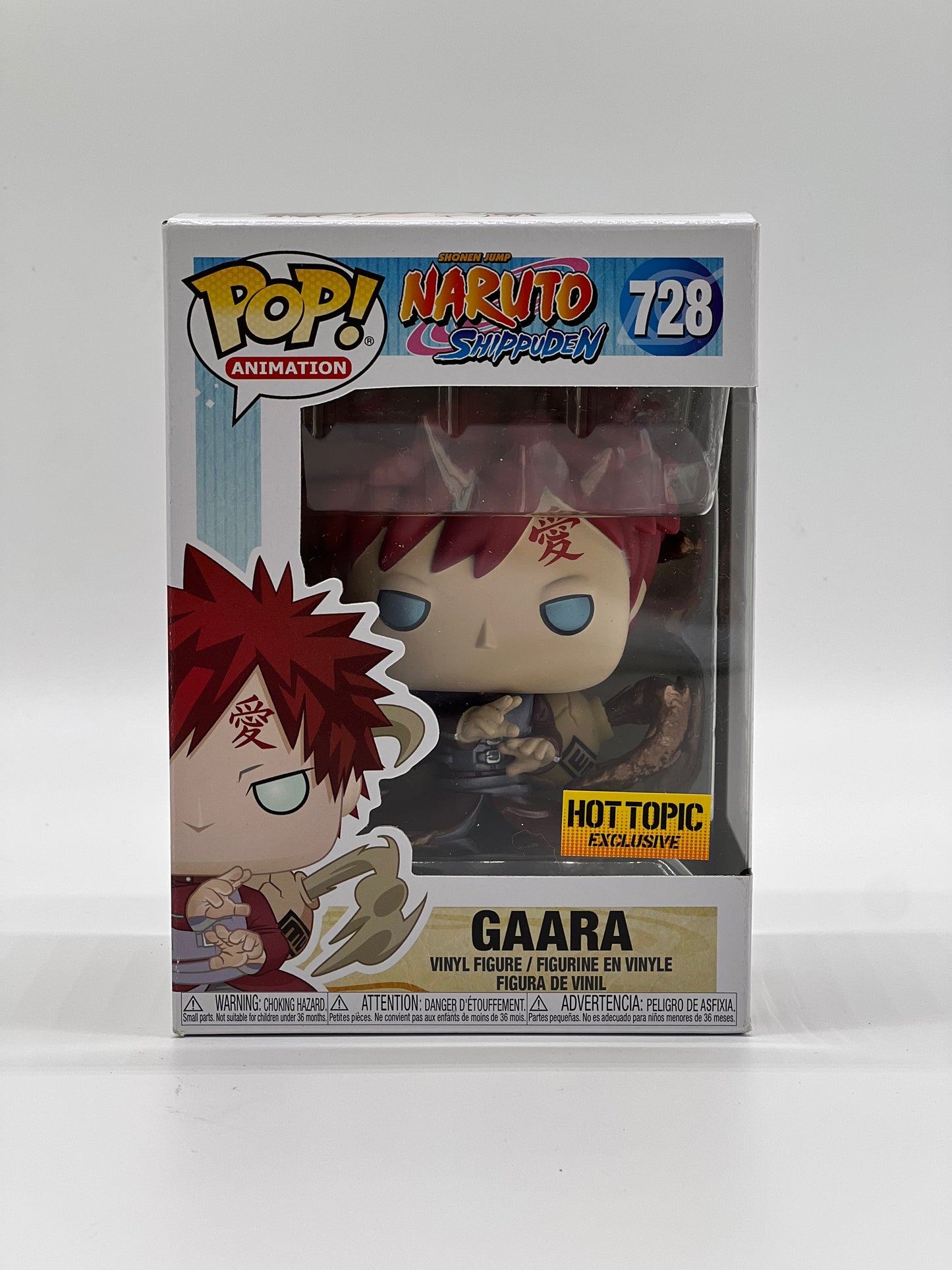 Pop! Animation Shonen Jump Naruto Shippuden 728 Gaara HotTopic Exclusive