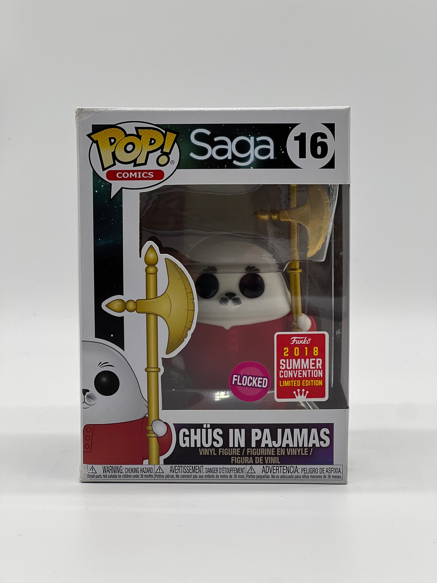 Pop! Comics Saga 16 Ghus In Pajamas Flocked 2018 Summer Convention Limited Edition