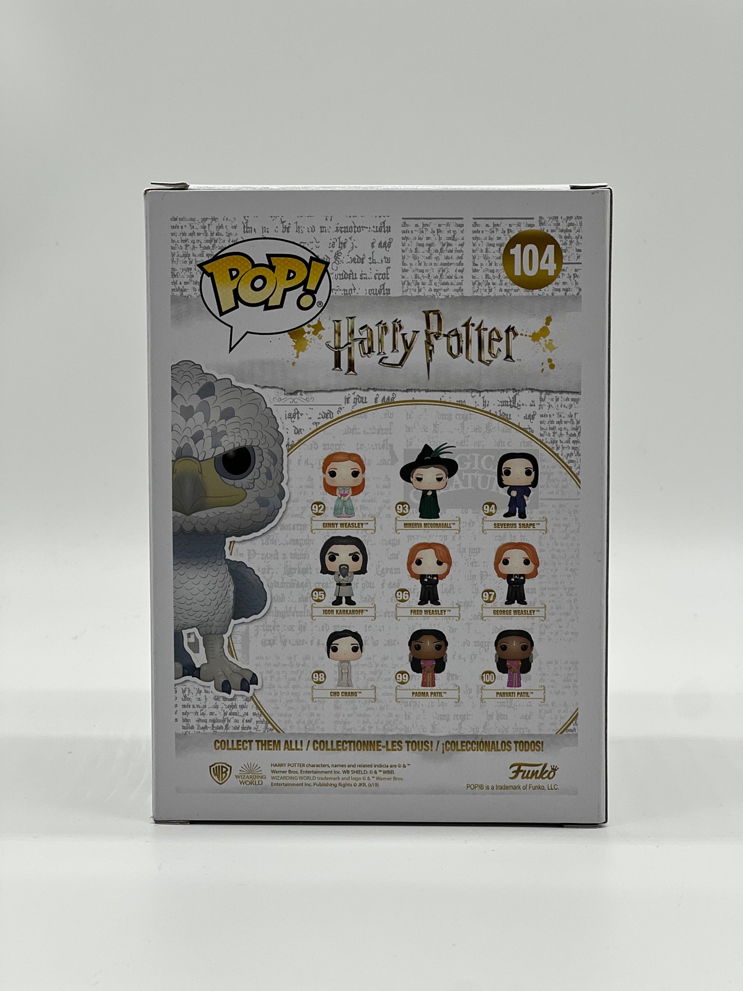 Pop! Wizarding World Harry Potter 104 Buckbeak Flocked HotTopic Exclusive