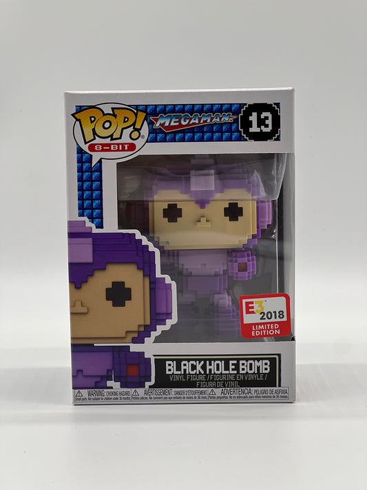 Pop! 8-Bit Megaman 13 Black Hole Bomb E3 2018 Limited Edition