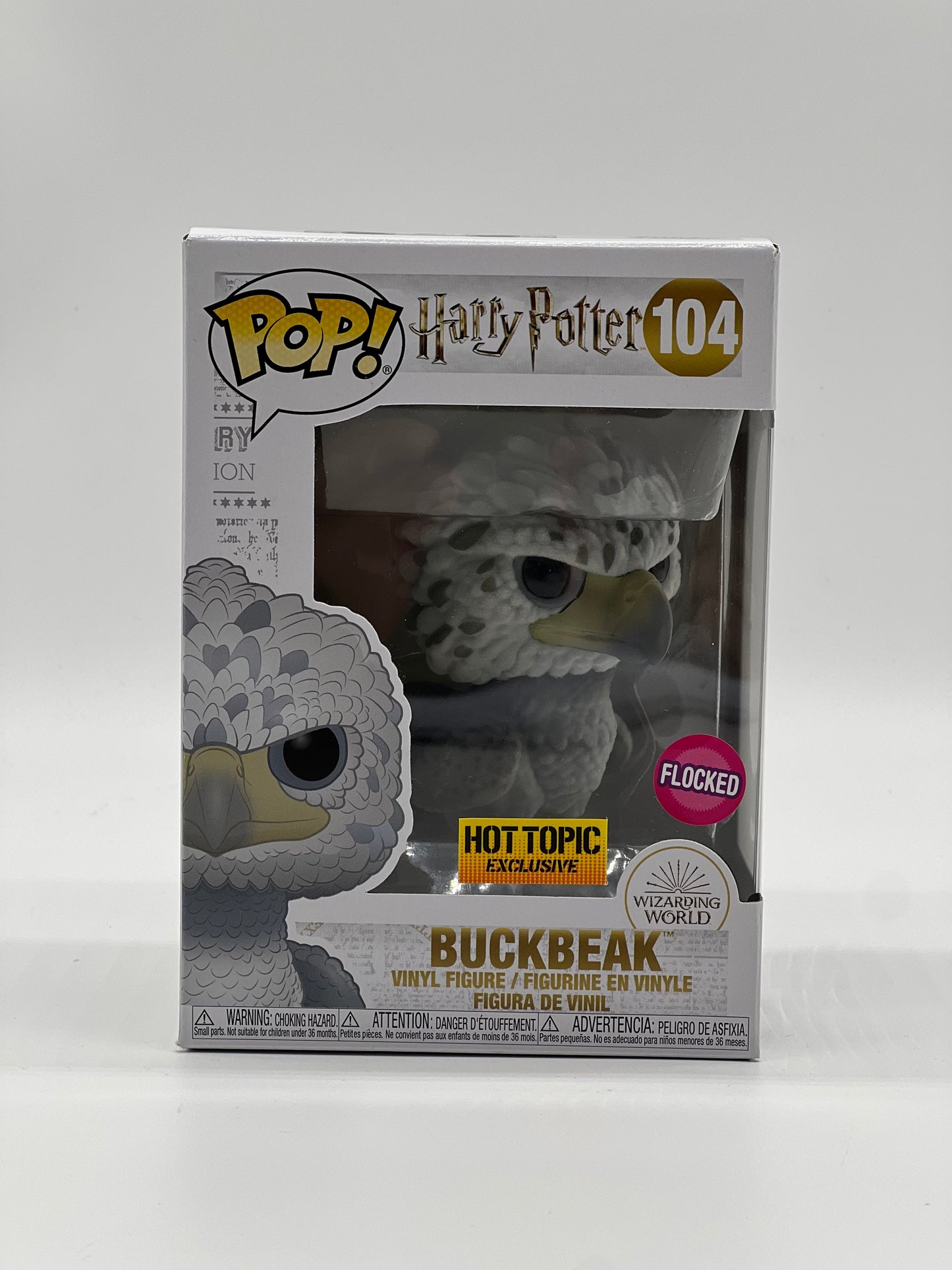 Pop! Wizarding World Harry Potter 104 Buckbeak Flocked HotTopic Exclusive