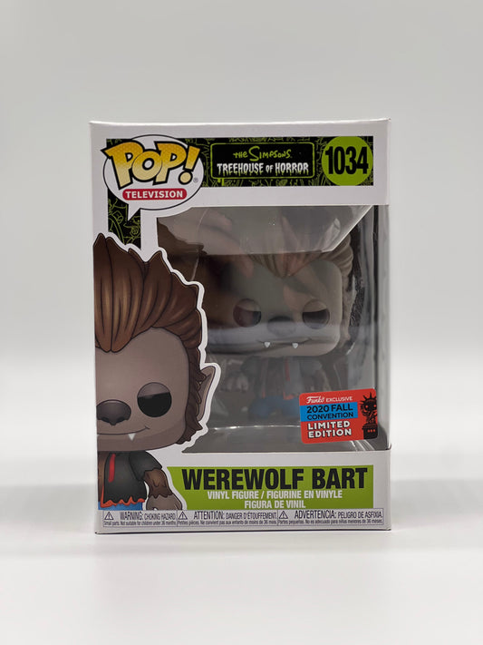 Pop! Television The Simpsons Treehouse Of Horror 1034 Werewolf Bart 2020 Fall Convention Limited Edition Exclusive