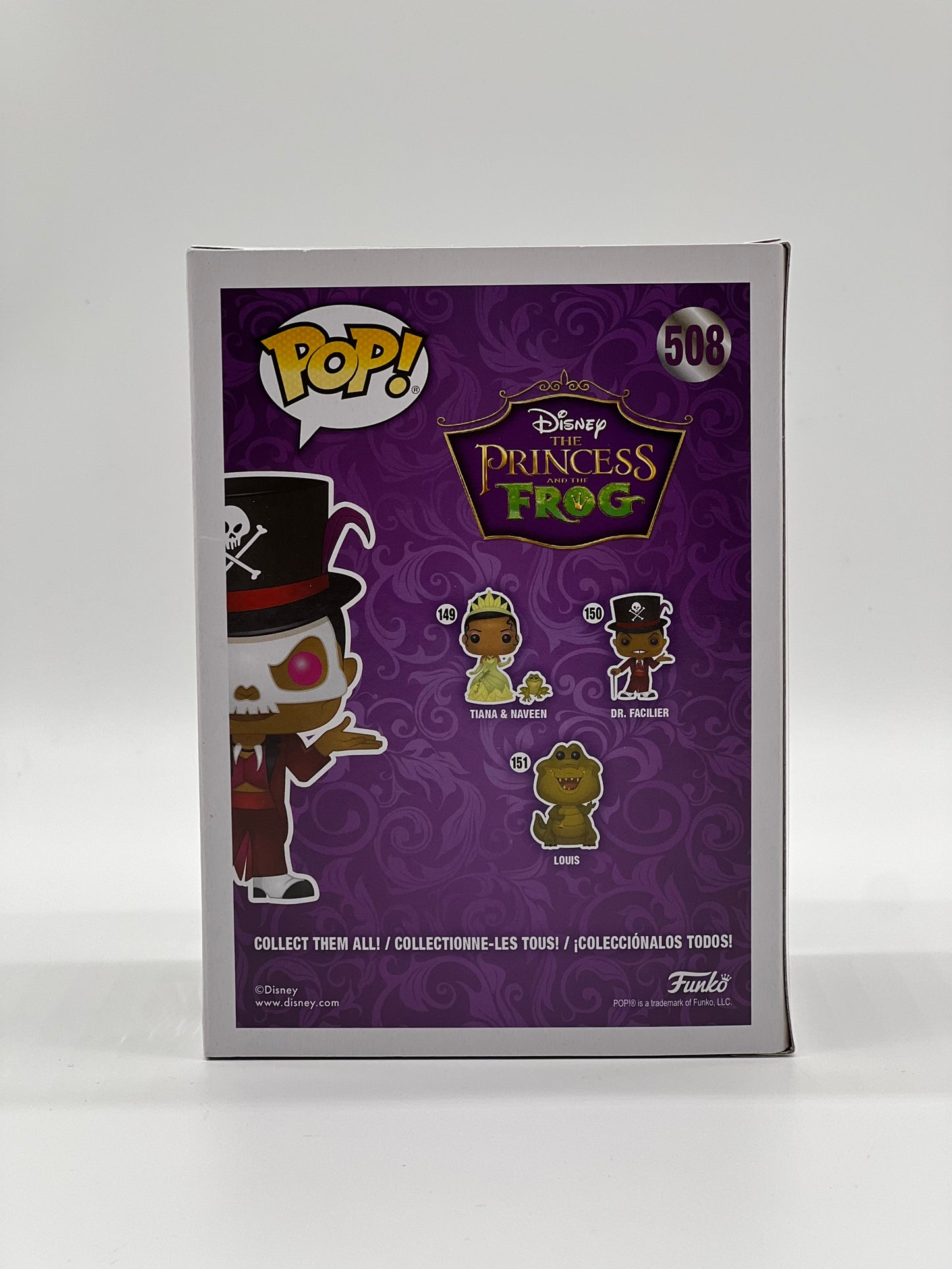 Pop! Disney The Princess And The Frog 508 Dr. Facilier (Masked) BoxLunch Exclusive