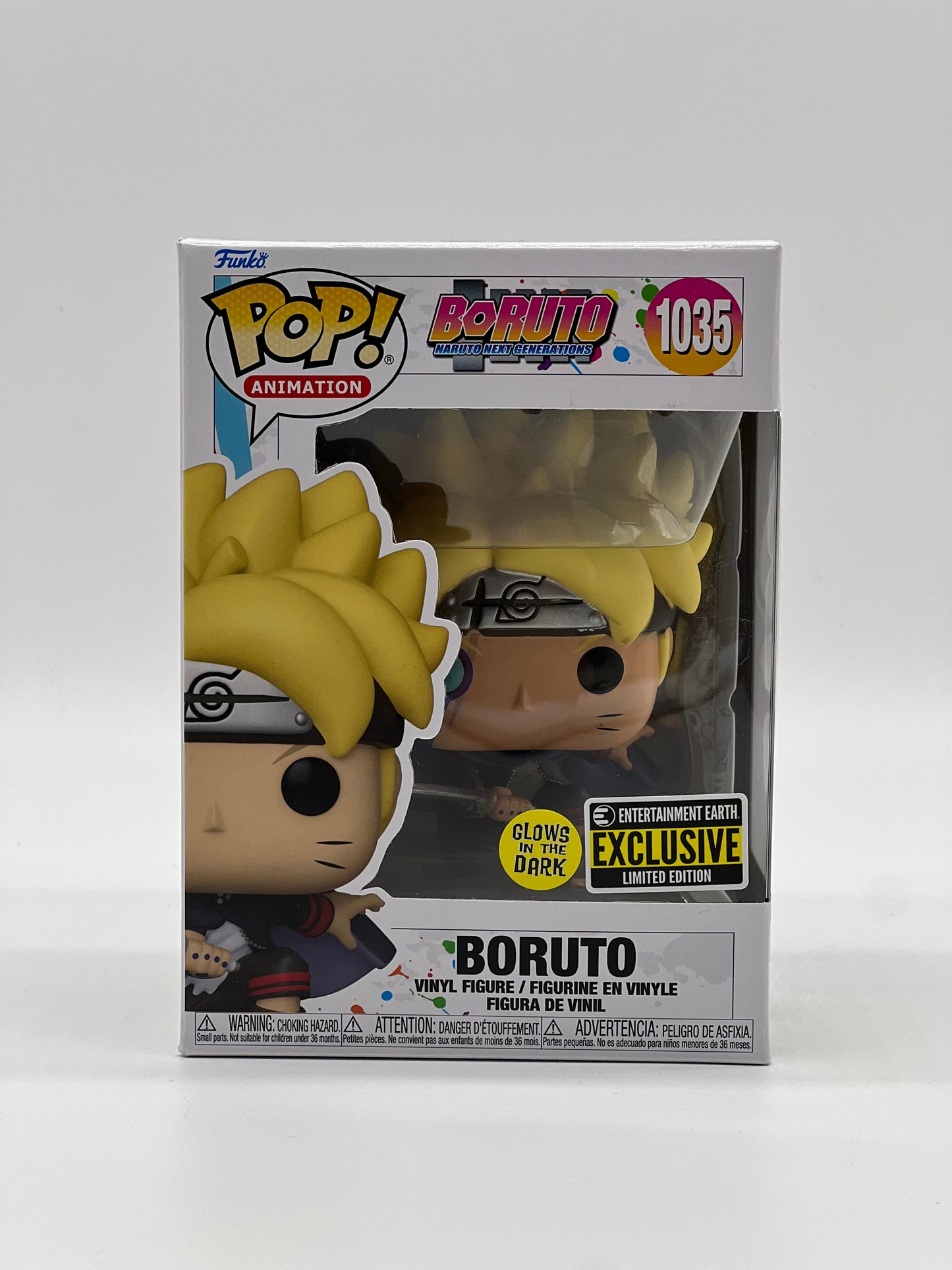 Pop! Animation Boruto Naruto Next Generations 1035 Boruto Glows In The Dark Entertainment Earth Exclusive Limited Edition