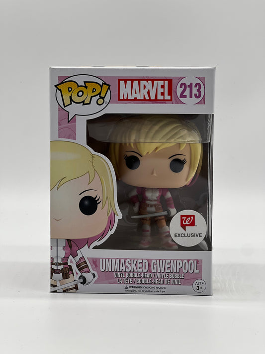 Pop! Marvel 213 Unmasked Gwenpool Walgreens Exclusive