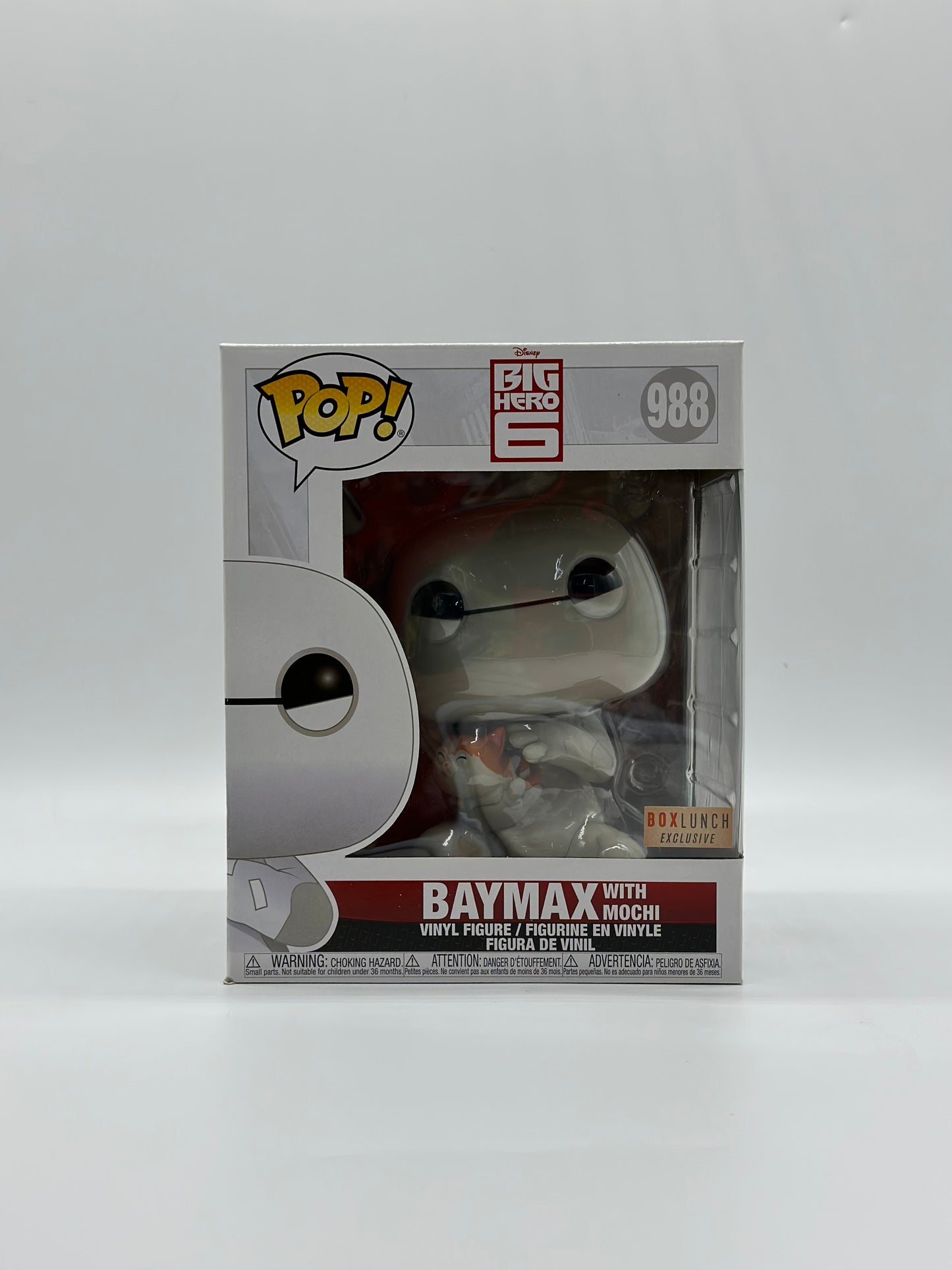 Pop! Disney Big Hero 6 988 Baymax With Mochi Box Lunch Exclusive 6’Inch