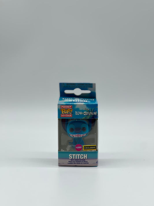 Pocket Pop! Keychain Disney Lilo & Stitch Stitch Exclusive Flocked