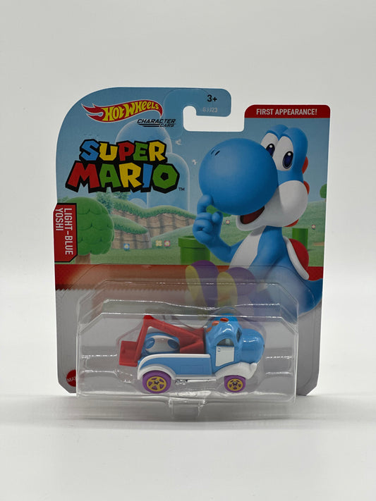 Super Mario Character Cars Light-Blue Yoshi First Appearance