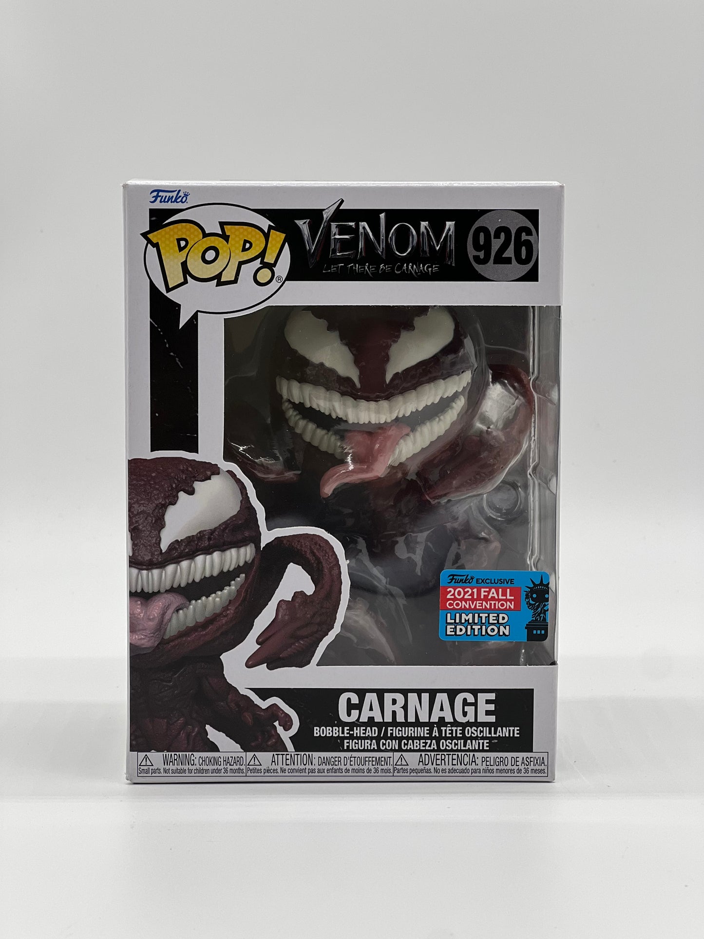 Pop! Venom Let There Be Carnage 926 Carnage 2021 Fall Convention Limited Edition Exclusive