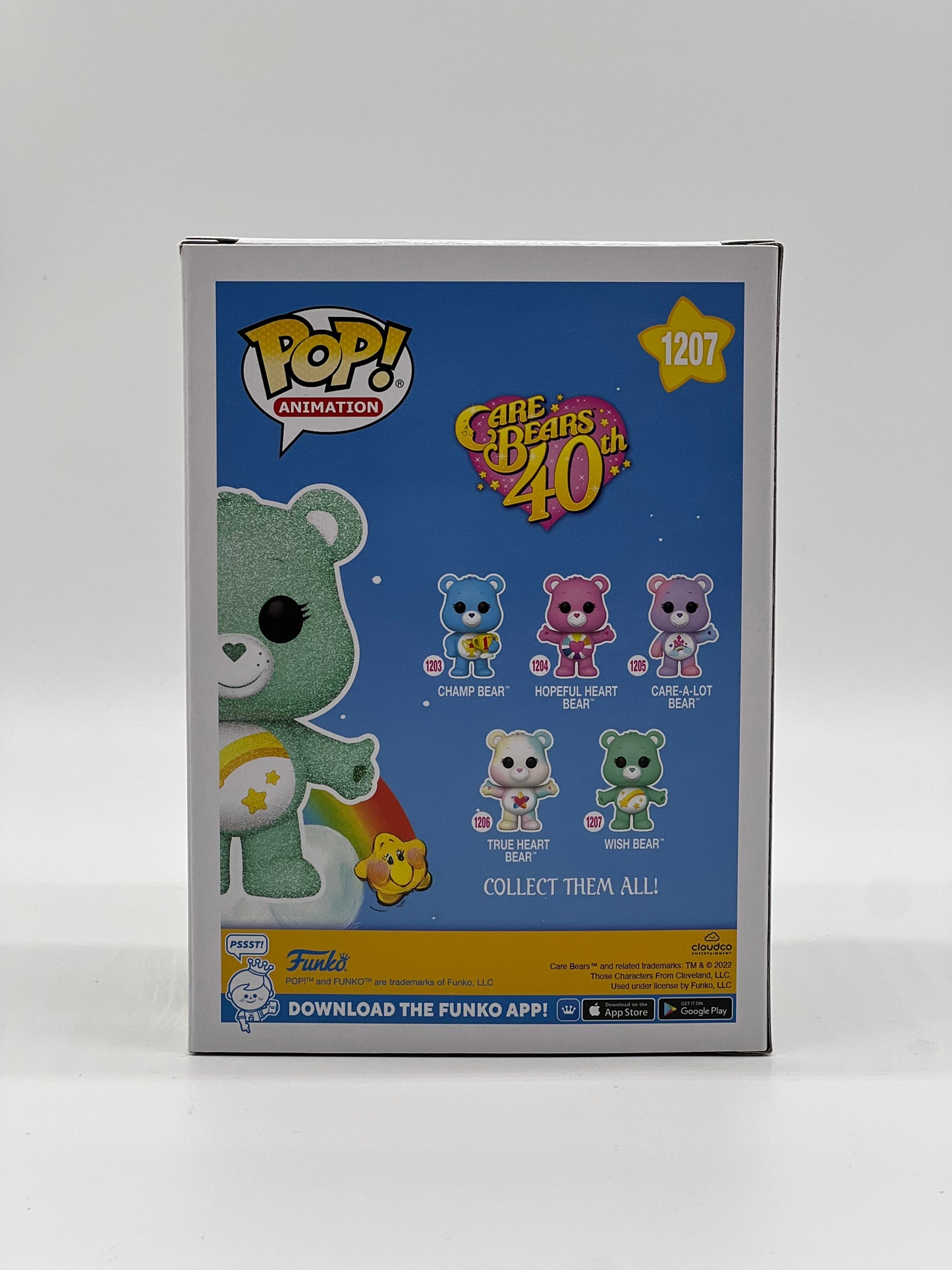 Pop! Animation Care Bears 40TH 1207 Wish Bear Diamond Collection HotTopic Exclusive