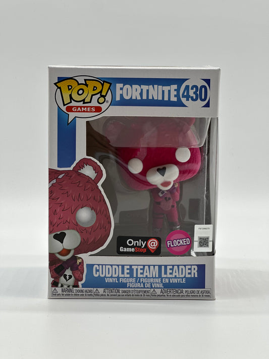 Pop! Games Fortnite 430 Cuddle Team Leader Flocked Only GameStop