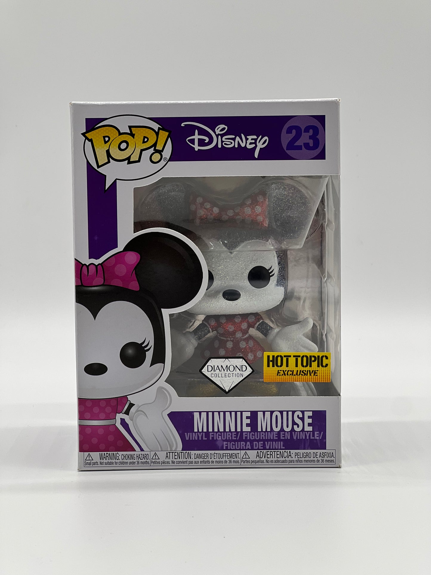 Pop! Disney 23 Minnie Mouse Diamond Collection HotTopic Exclusive