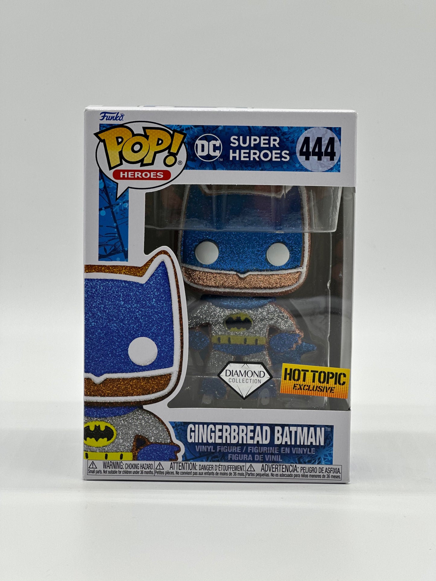 Pop! Heroes DC Super Heroes 444 Gingerbread Batman Diamond Collection HotTopic Exclusive