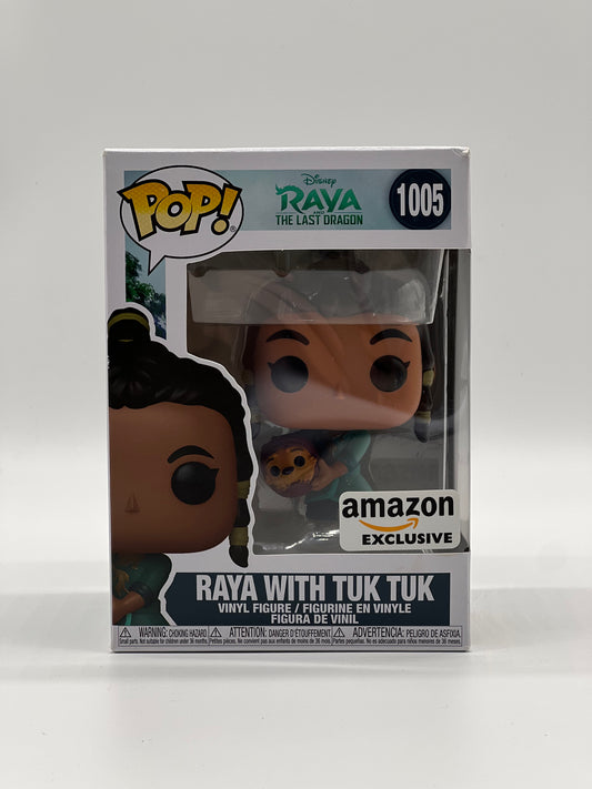 Pop! Disney Raya And The Last Dragon 1005 Raya With Tuk Tuk Amazon Exclusive