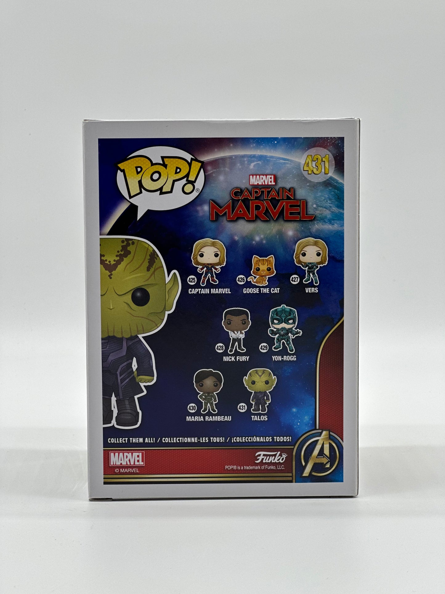 Pop! Marvel Captain Marvel 431 Talos