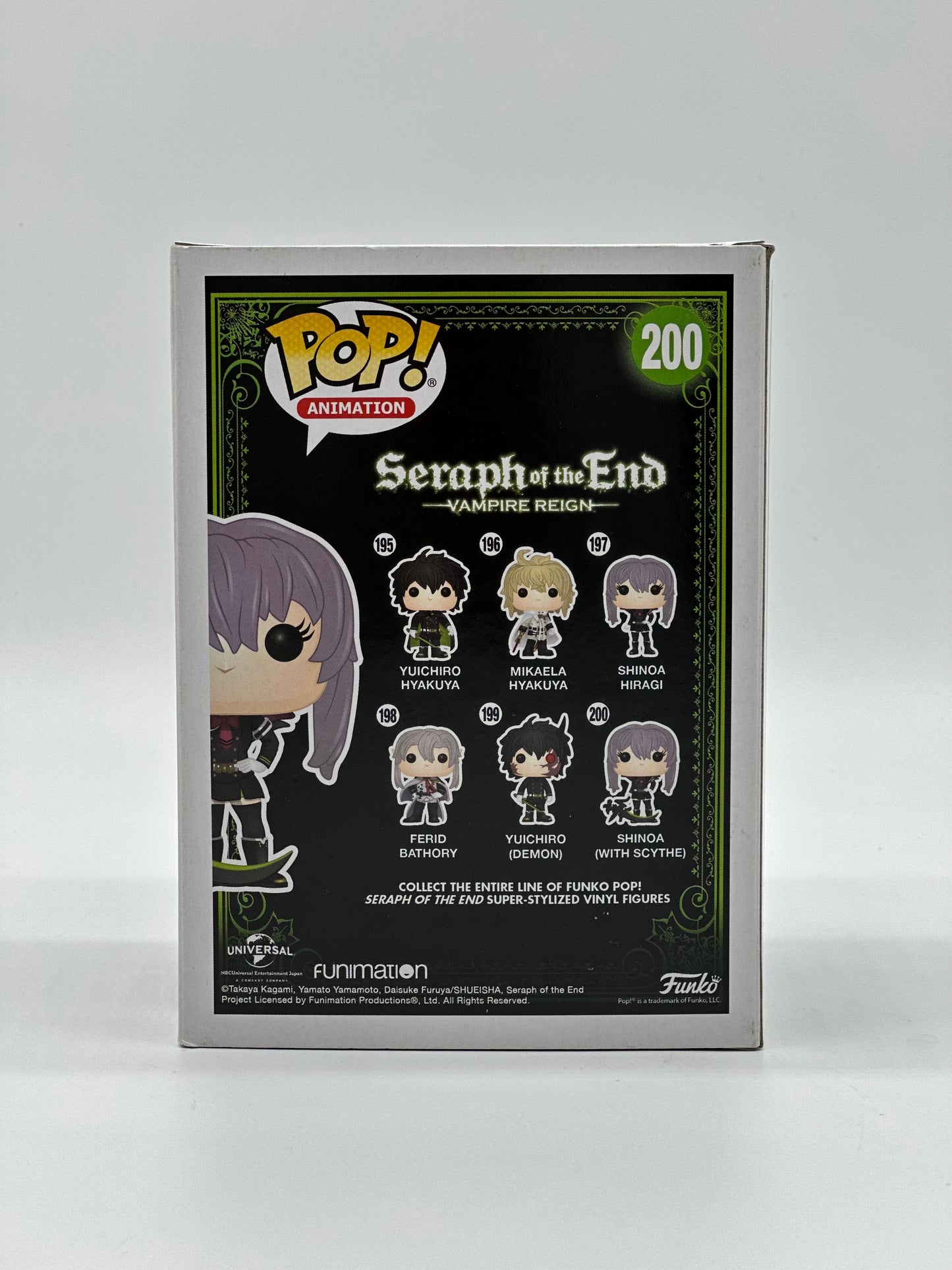 Pop! Animation Seraph Of The End Vampire Reign 200 Shinoa With Scythe Only GameStop