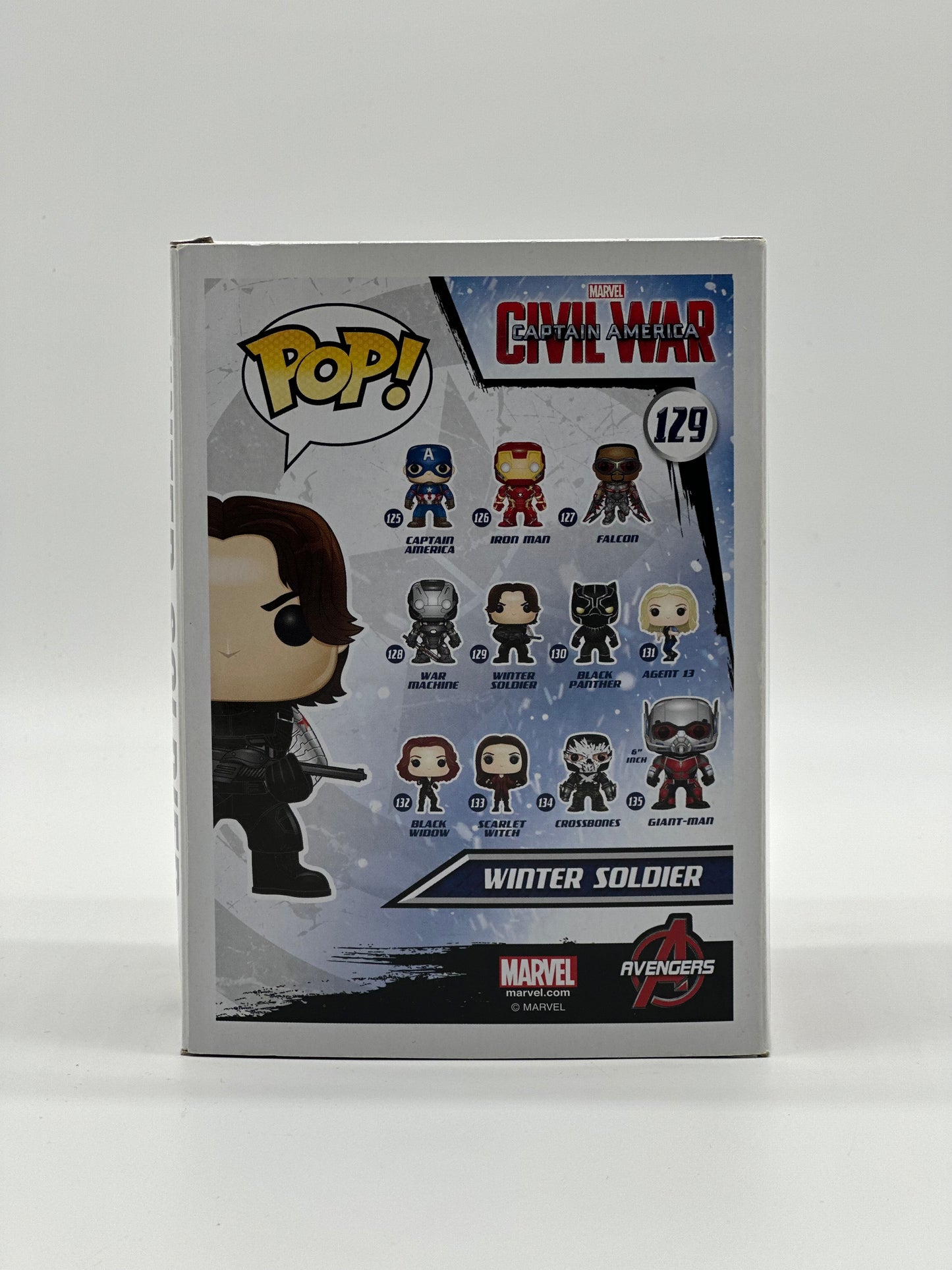 Pop! Marvel Civil War Captain America 129 Winter Soldier