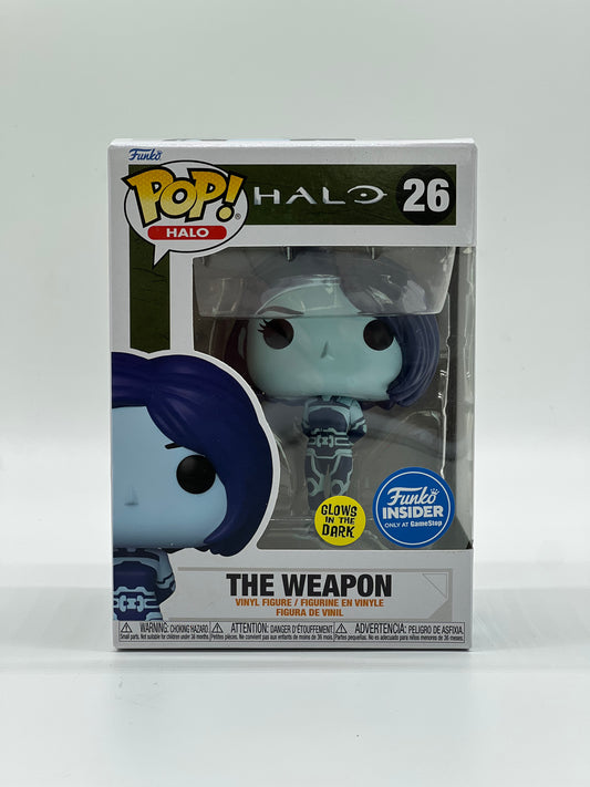 Pop! Halo Halo 26 The Weapon Glows in the Dark Funko Insider Only At GameStop