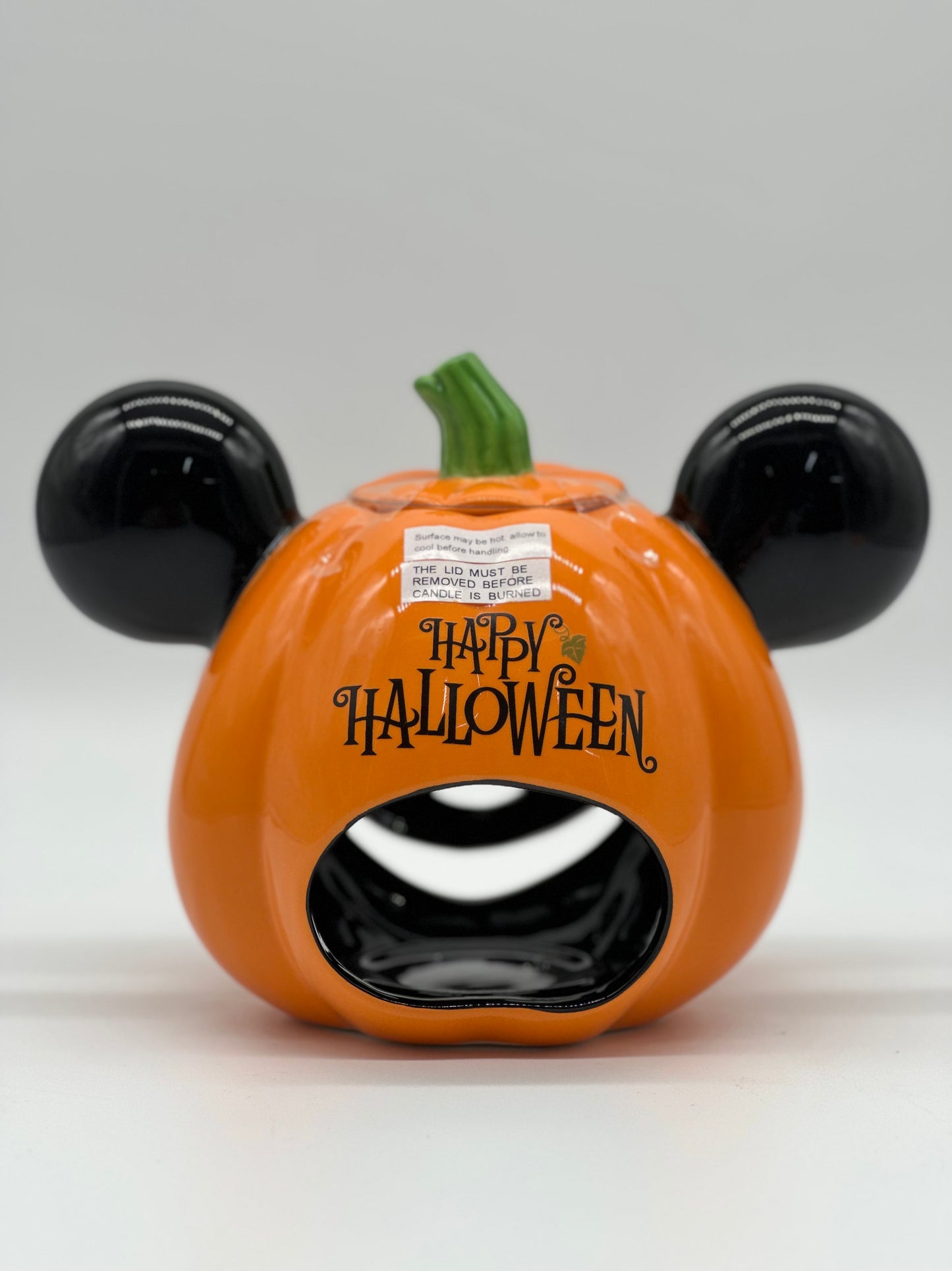 Mickey Mouse Pumpkin Happy Halloween Candle Jar