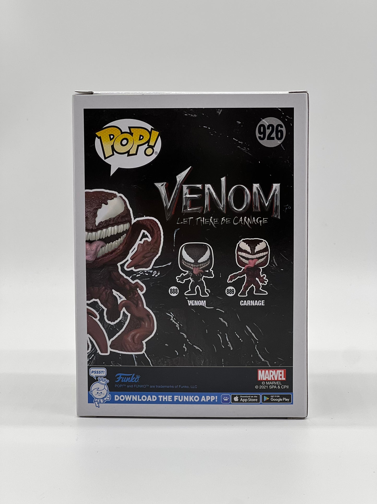 Pop! Venom Let There Be Carnage 926 Carnage 2021 Fall Convention Limited Edition Exclusive