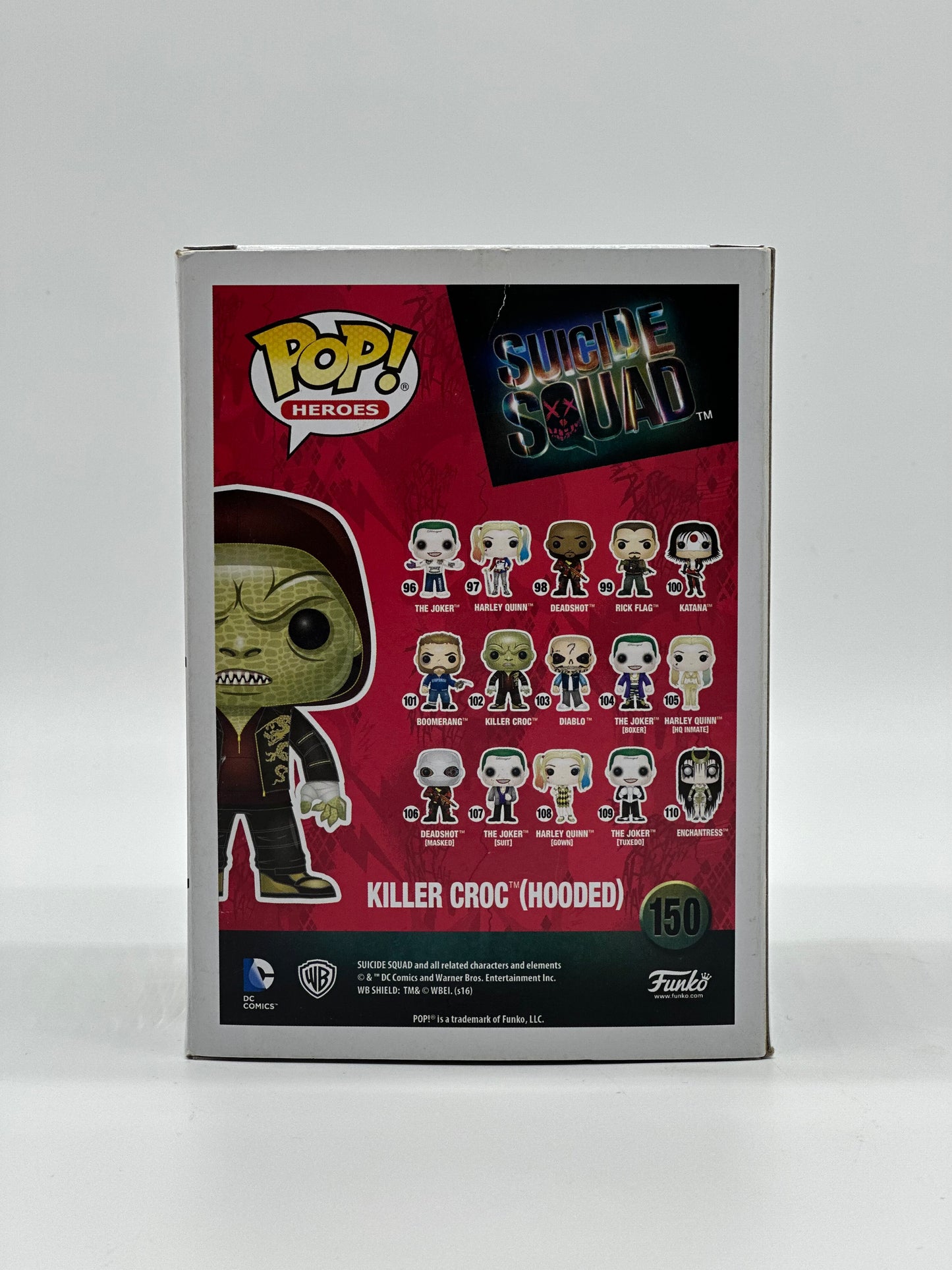 Pop! Heroes Suicide Squad 150 Killer Croc (Hooded) Only At Walmart