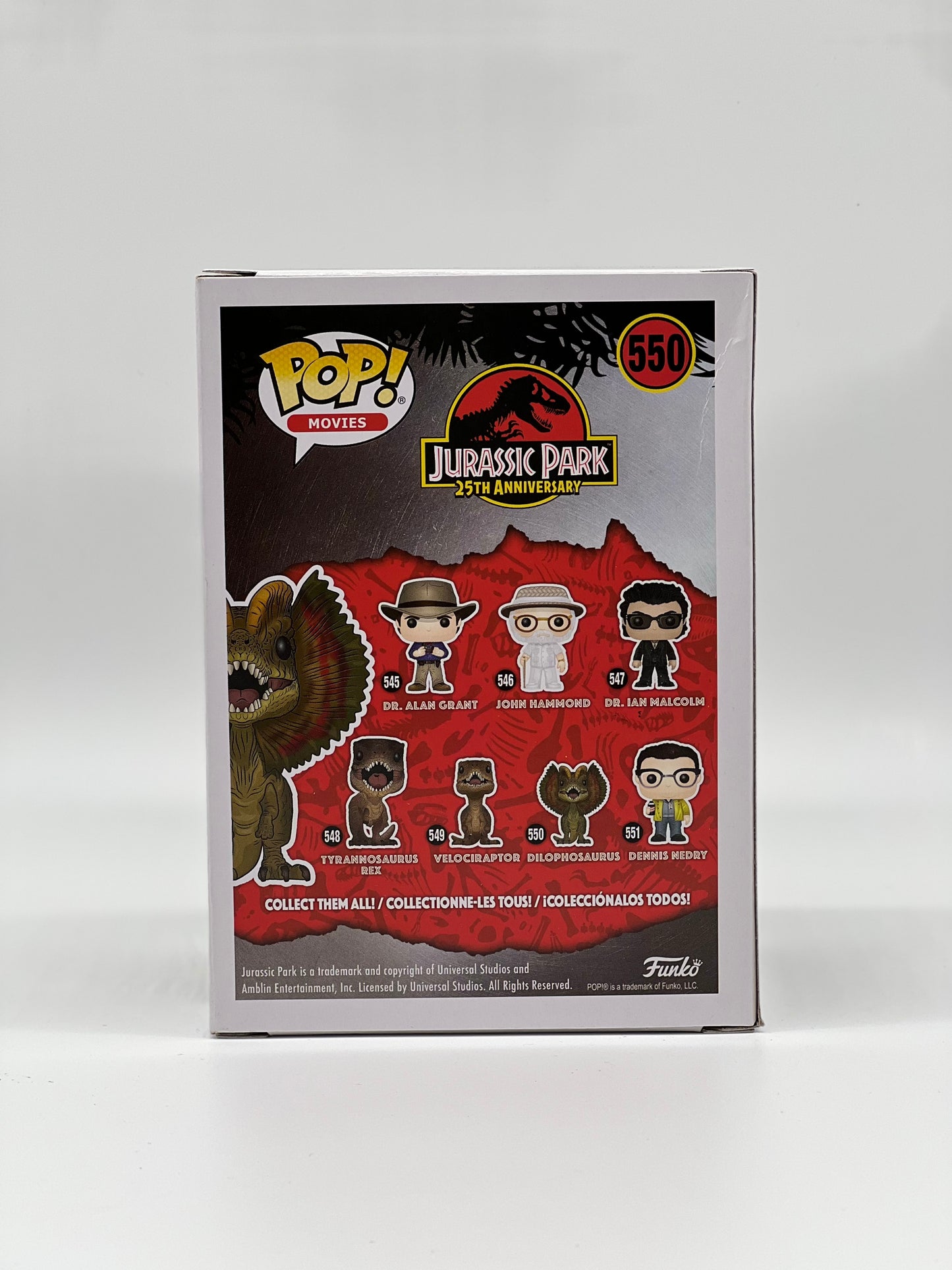 Pop! Movies Jurassic Park 25TH Anniversary 550 Dilophosaurus Only At Target