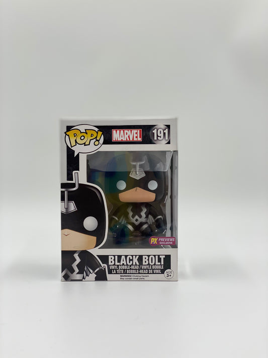 Pop! Marvel 191 Black Bolt PX Previews Exclusive