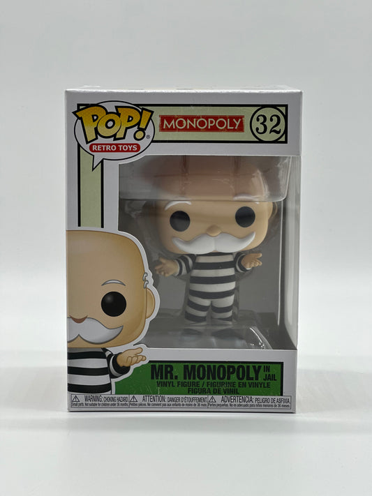 Pop! Retro Toys Monopoly 32 Mr. Monopoly In Jail