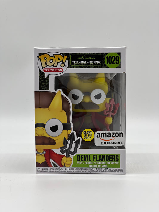 Pop! Television The Simpsons Treehouse Of Horror 1029 Devil Flanders Glows In The Dark Amazon Exclusive