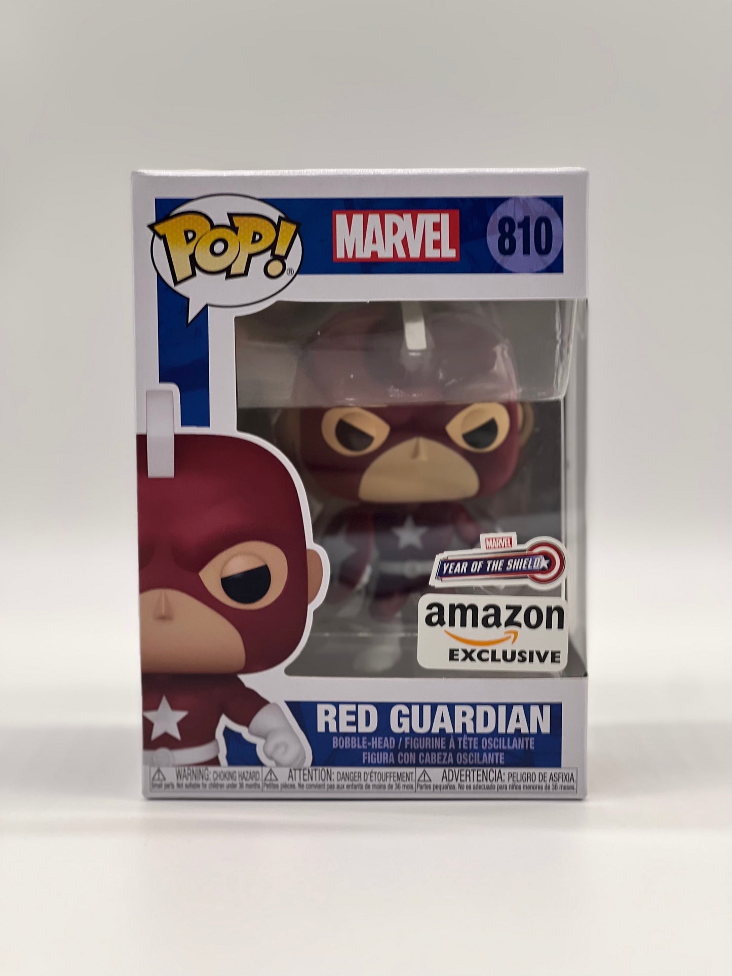 Pop! Marvel 810 Red Guardian Marvel Year Of The Shield Amazon Exclusive