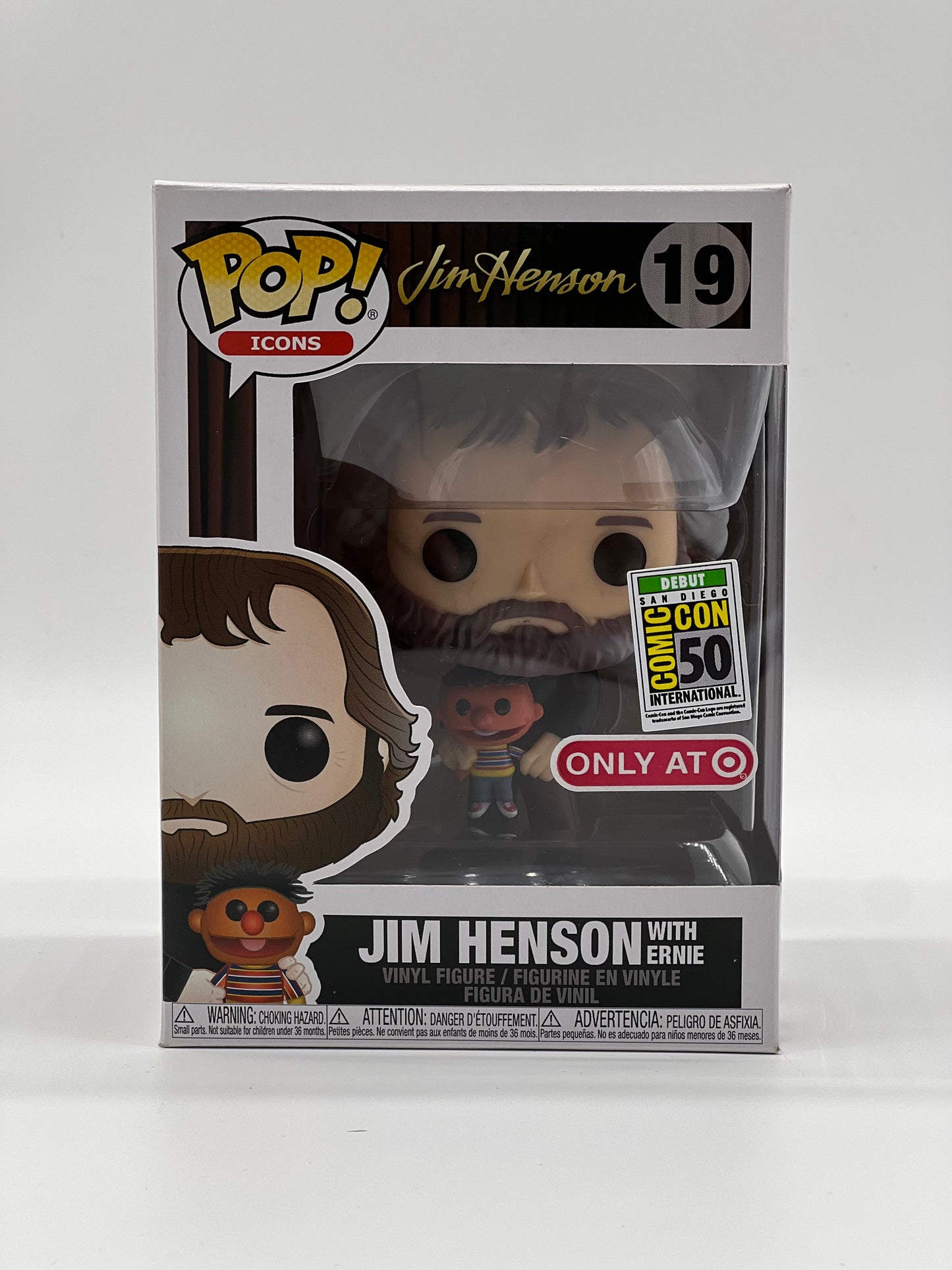 Pop! Icons Jim Henson 19 Jim Henson With Ernie San Diego Comic Con 50 International Debut Only At Target