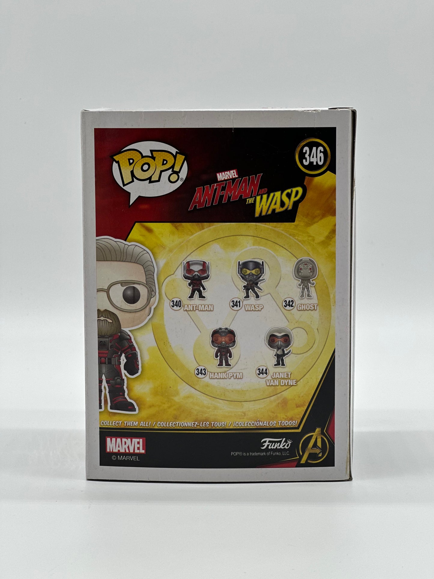 Pop! Marvel Ant-Man And The Wasp 346 Hank Pym Unmasked HotTopic Exclusive