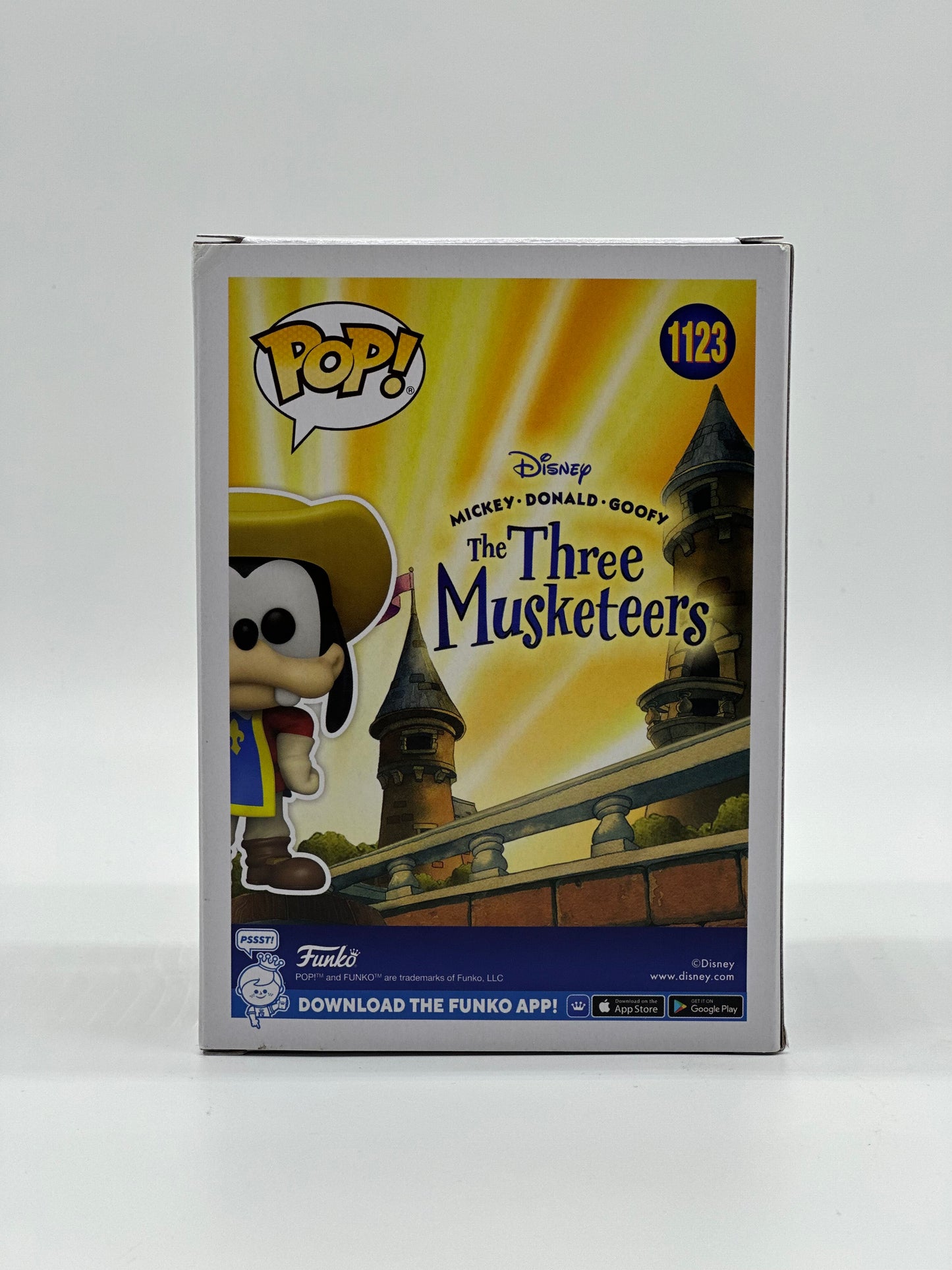 Pop! Disney Mickey•Donald•Goofy The Three Musketeers 1123 Goofy 2021 Fall Convention Limited Edition Exclusive