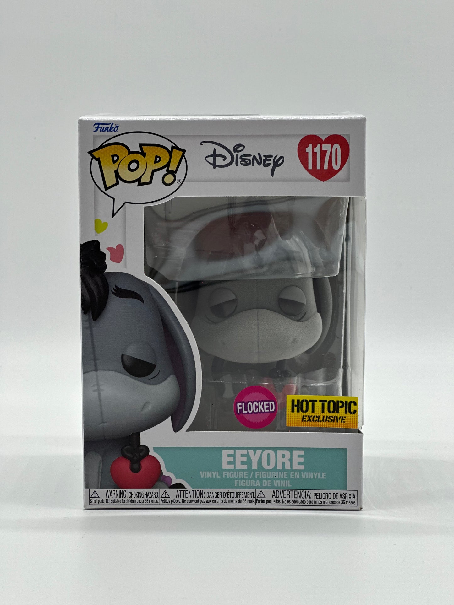 Pop! Disney 1170 Eeyore Flocked HotTopic Exclusive