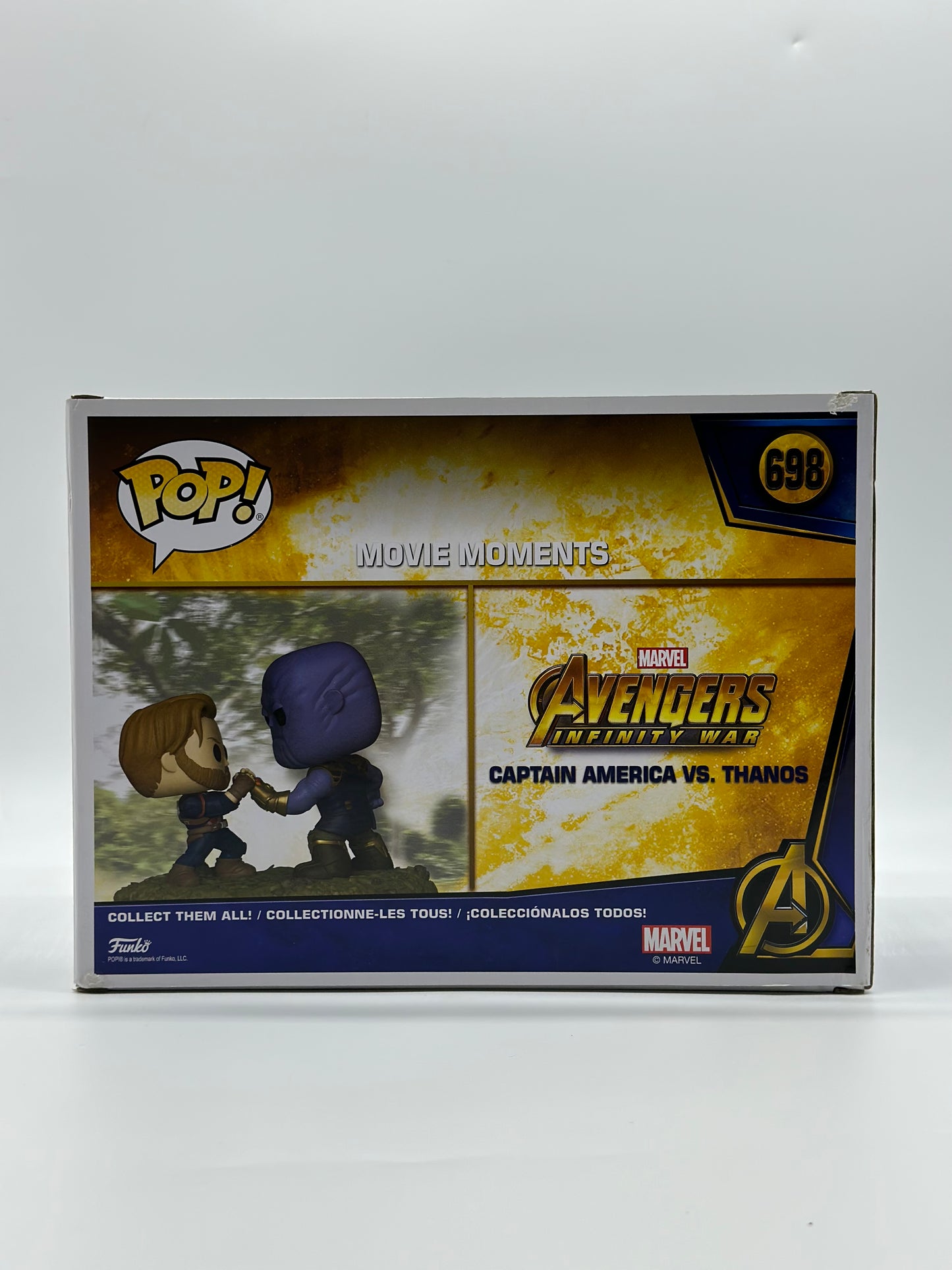 Pop! Movie Moments Marvel Avengers Infinity War 698 Captain America VS. Thanos HotTopic Exclusive