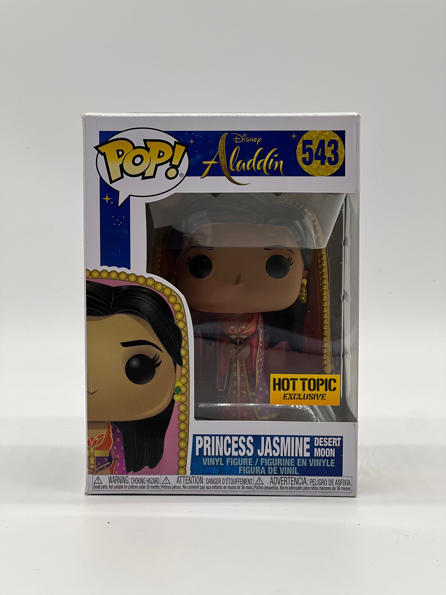 Pop! Disney Aladdin 543 Princess Jasmine Desert Moon HotTopic Exclusive